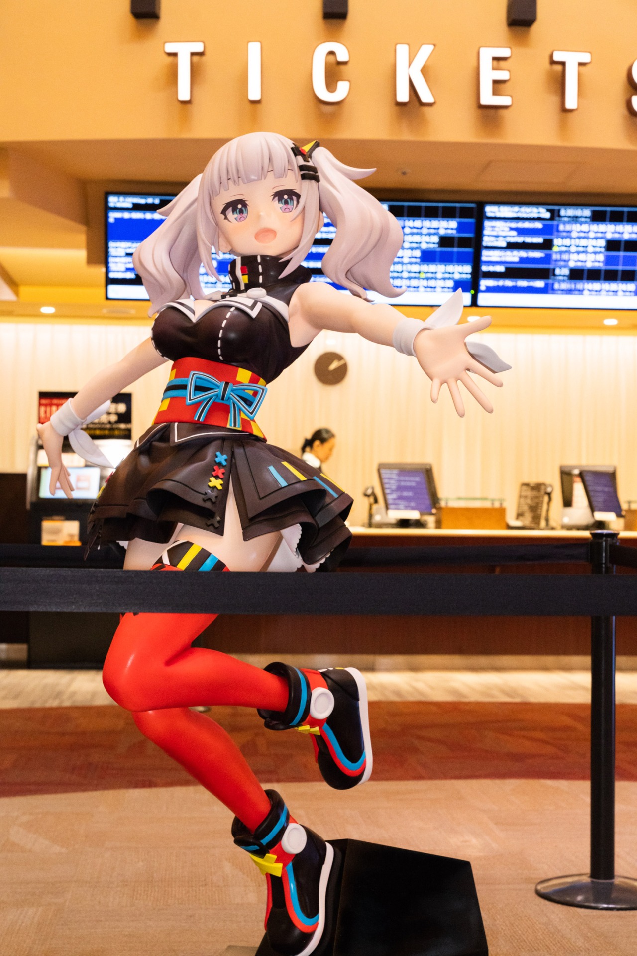 輝夜月のVRライブのライブビューイングが行われた東京・新宿バルト9館内の様子。（Photo by Hiroaki Aizawa）