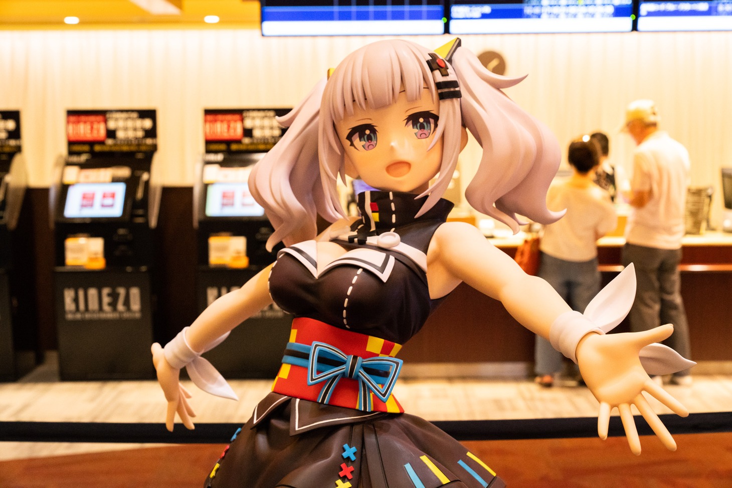 輝夜月のVRライブのライブビューイングが行われた東京・新宿バルト9館内の様子。（Photo by Hiroaki Aizawa）