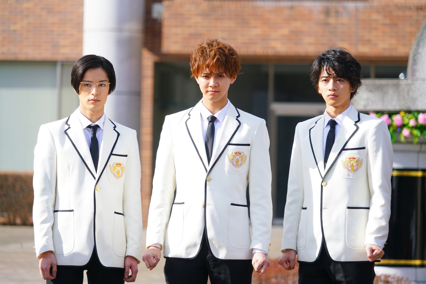 左から塩野瑛久演じる“メガネ王子”久遠誠一郎、片寄涼太演じる“セレブ王子”朱雀奏、飯島寛騎演じる“下剋上王子”鏑木元。