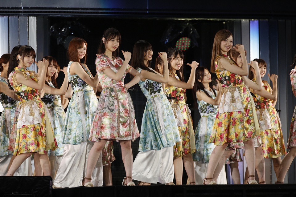 乃木坂46「真夏の全国ツアー2018」宮城・ひとめぼれスタジアム宮城公演の様子。（写真提供：ソニー・ミュージックレコーズ）