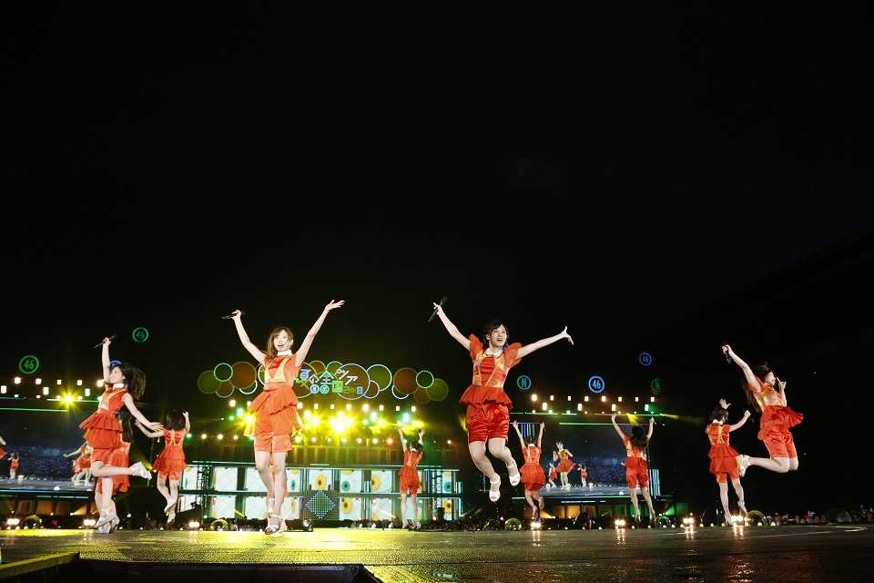 乃木坂46「真夏の全国ツアー2018」宮城・ひとめぼれスタジアム宮城公演の様子。（写真提供：ソニー・ミュージックレコーズ）