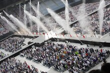 乃木坂46「真夏の全国ツアー2018」宮城・ひとめぼれスタジアム宮城公演の様子。（写真提供：ソニー・ミュージックレコーズ）