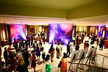 「EVENING WITH YOSHIKI 2018 IN TOKYO JAPAN 6DAYS 5TH YEAR ANNIVERSARY SPECIAL」会場の様子。