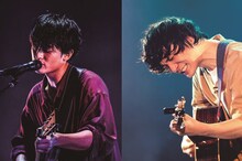 左から尾崎裕哉、石崎ひゅーい。