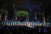 水樹奈々「NANA MIZUKI LIVE ISLAND 2018」埼玉・メットライフドーム公演の様子。（Photo by kamiiisaka）