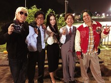 グッドモーニングアメリカ「YEAH!!!!」ミュージックビデオ撮影時の様子。