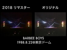 「BARBEE BOYS STARS ON 1988.8.22＠東京ドーム」比較画像