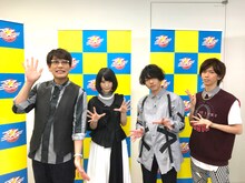 左から古坂大魔王、ORESAMA、リョウガ（超特急）。