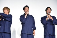 左から佐藤大樹、山下健二郎、佐藤寛太。