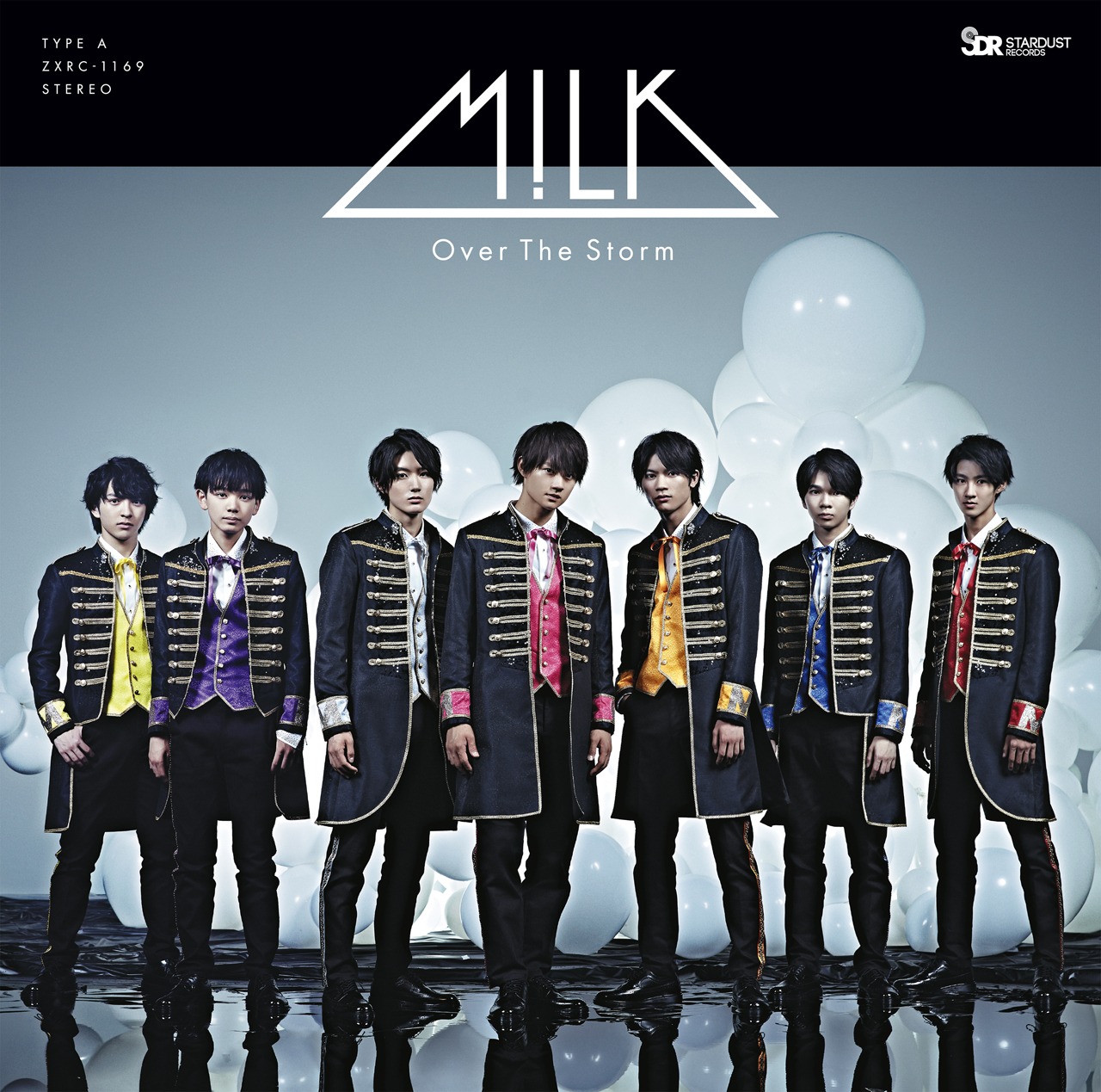 M!LK「Over The Storm」TYPE-A、WIZY限定盤ジャケット