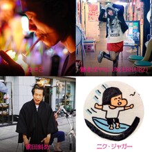 かさご、藤本ぽやな（UNDERHAIRZ）、ニク・ジャガー、前田斜め。