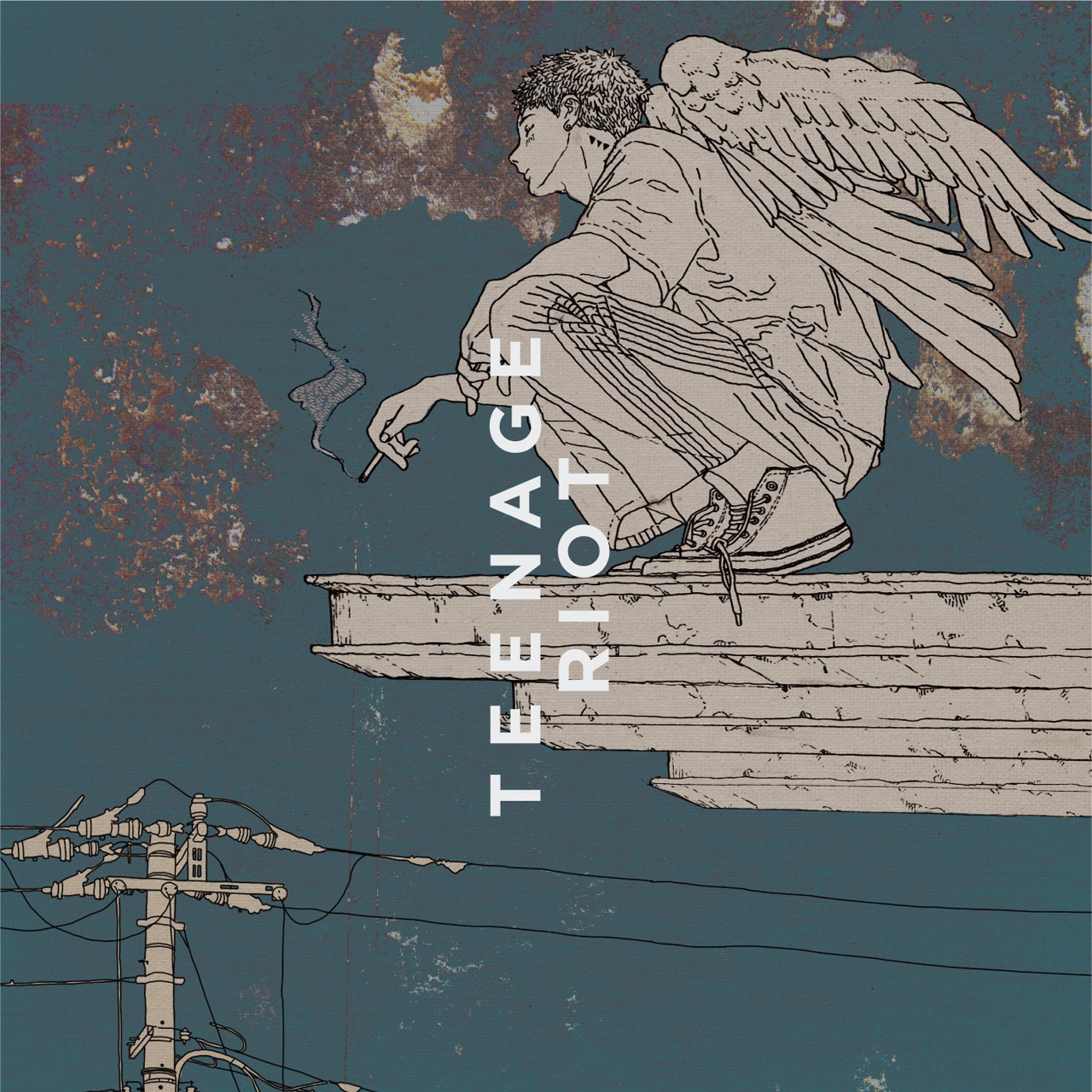 米津玄師「Flamingo / TEENAGE RIOT」ティーンエイジ盤ジャケット