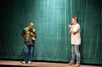 左から峯田和伸、木本健太。（撮影：石井小太郎）