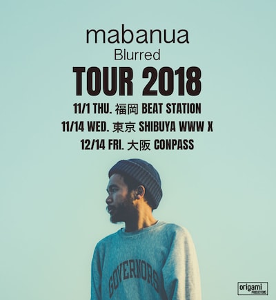 「mabanua tour 2018 "Blurred"」ビジュアル