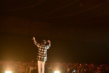 ポルノグラフィティのステージの様子。 (c)テレビ朝日ドリームフェスティバル2018（撮影：岸田哲平）