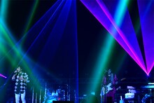 ポルノグラフィティのステージの様子。 (c)テレビ朝日ドリームフェスティバル2018（撮影：岸田哲平）