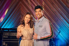 大黒摩季と高嶋政宏。(c)BS朝日