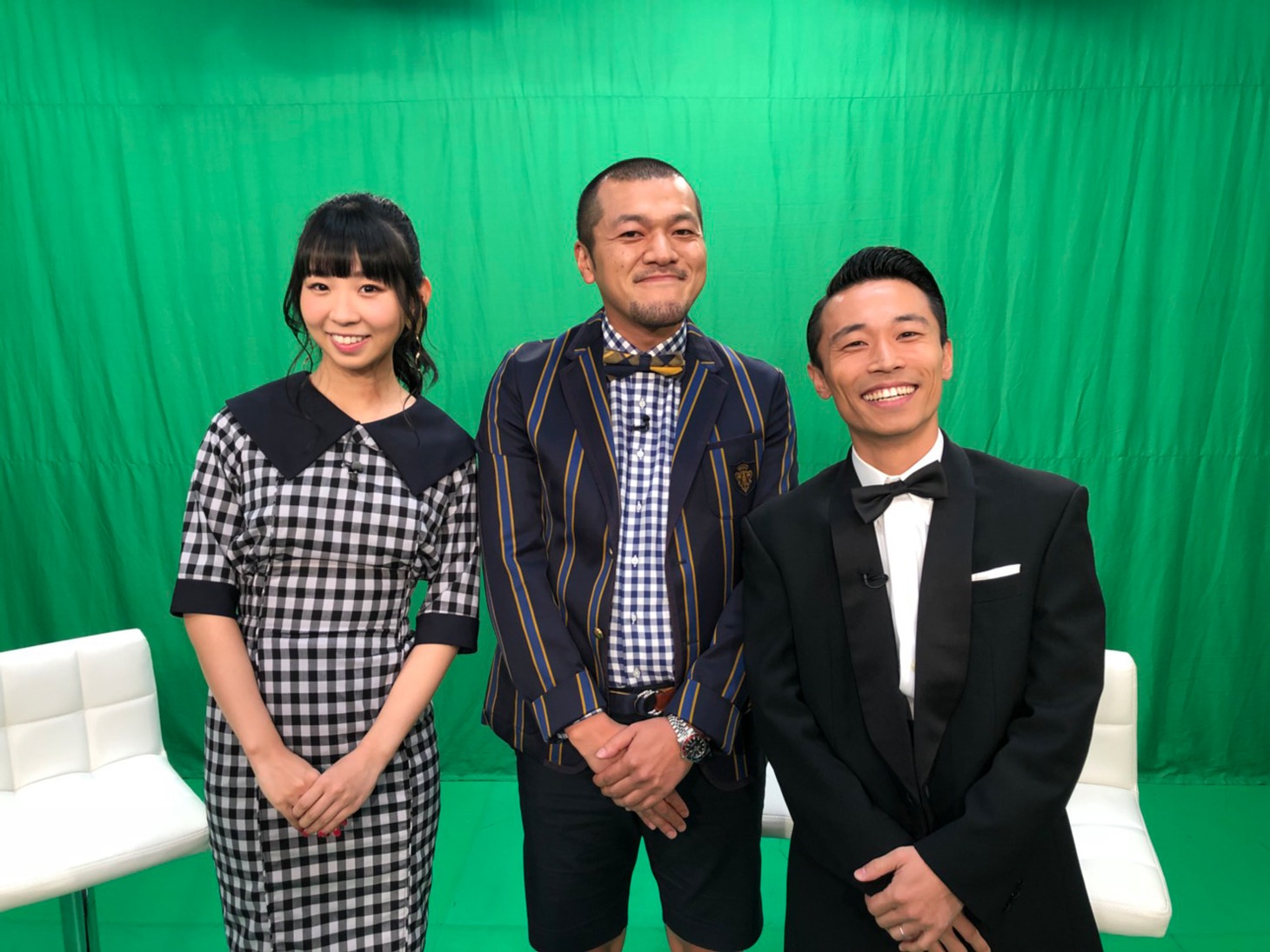 古川未鈴（でんぱ組.inc）とカミナリ。(c)テレビ朝日