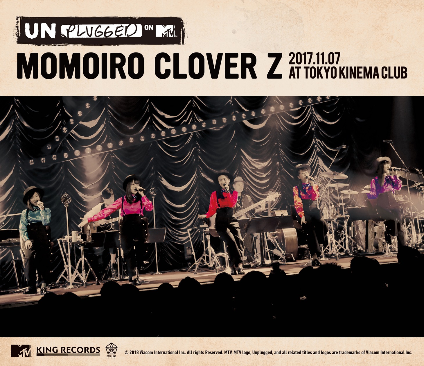 ももいろクローバーZ「MTV Unplugged：Momoiro Clover Z」Blu-rayジャケット