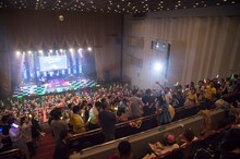 「PASSPO☆歌って踊って奏でる対バンツアー～Road to 中野サンプラザ～」東京・中野サンプラザホール公演の様子。（撮影：林晋介）