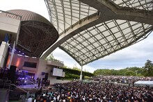 私立恵比寿中学「エビ中 秋空と松虫と音楽のつどい 題して『ちゅうおん』2018」の様子。