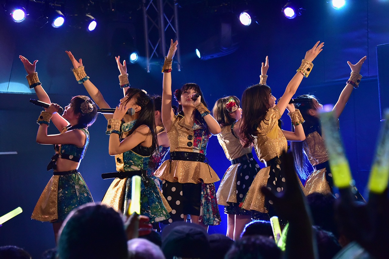 「はちみつロケット 1st ワンマンライブ H.R.HONEY♪～明日何してる？渋谷に行こうよ！～」第2部の様子。