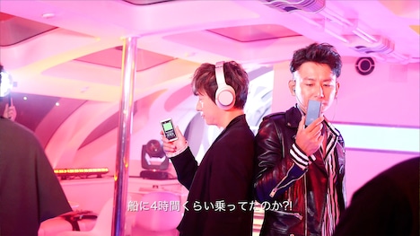 「ポルノグラフィティ×ウォークマン A50シリーズ」Webムービーメイキングシーン。