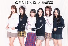 GFRIENDとWEGOのコラボパーカーの告知ビジュアル