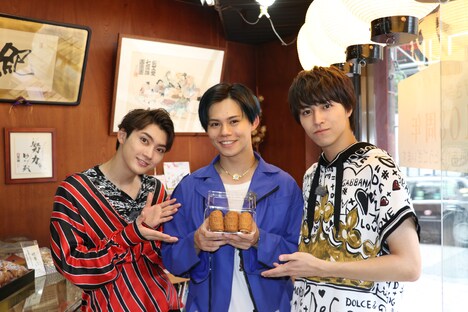 麻布十番ロケの様子。