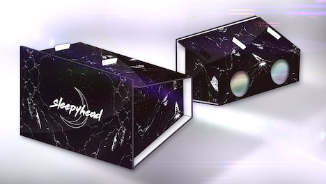 sleepyhead「共存半月」の会場で配布されるVRゴーグルのサンプル画像。