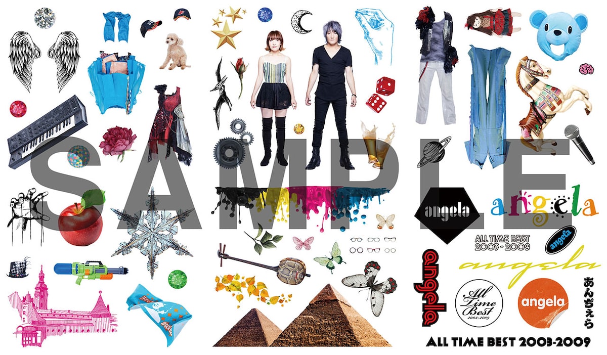 Angelaベスト盤はdiy仕様 ステッカーを組み合わせてオリジナルジャケを作ろう 音楽ナタリー