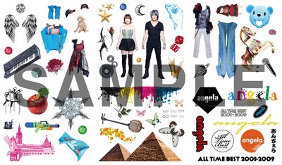 angela「angela All Time Best 2003-2009」に付属するステッカー。