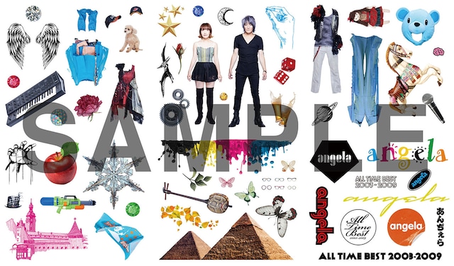 angela「angela All Time Best 2003-2009」に付属するステッカー。
