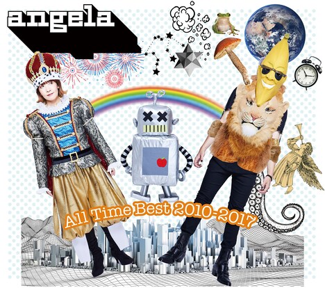 KATSU（G, Key）がコラージュした「All Time Best 2010-2017」のジャケット。