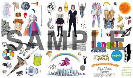 angela「angela All Time Best 2010-2017」に付属するステッカー。