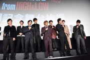 「DTC-湯けむり純情篇-from HiGH&LOW」舞台挨拶の様子。