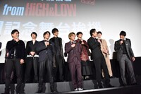 「DTC-湯けむり純情篇-from HiGH&LOW」舞台挨拶の様子。