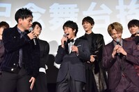 「DTC-湯けむり純情篇-from HiGH&LOW」舞台挨拶の様子。