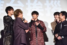 「BOYS AND MENです！」とBOYS AND MENのアピールを忘れない田中俊介（中央）。