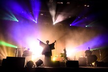 LACCO TOWER 「若葉ノ頃」発売記念ホールツアー2018「五人囃子の新時代」東京・昭和女子大学人見記念講堂公演の様子。（Photo by Masanori Fujikawa）