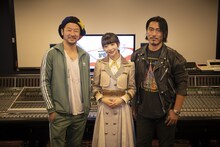 左から浅野忠信、荻野由佳、長谷井宏紀。