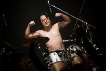 ナカジマノブ（Dr, Vo / 人間椅子）（撮影：斉藤明）