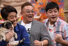 左から坂上忍、サンドウィッチマン。