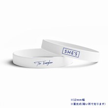 SHE'S「The Everglow」完全数量限定盤付属ラバーバンドデザイン