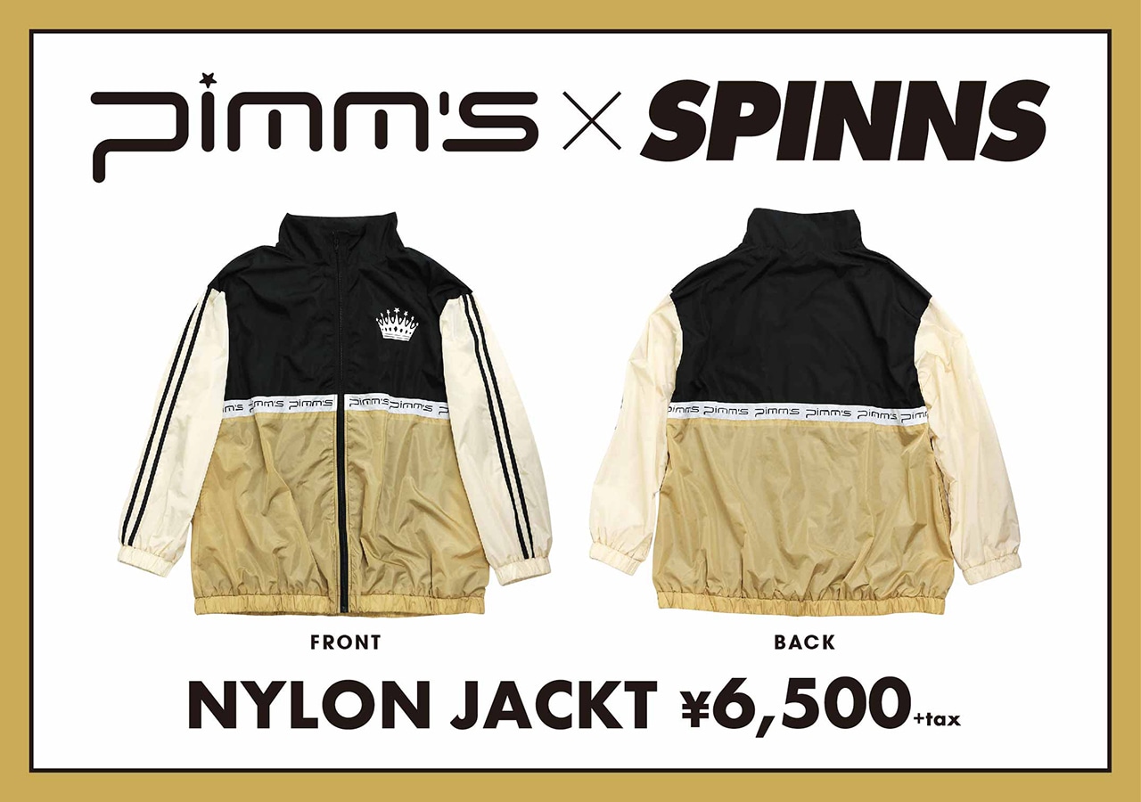Pimm's×SPINNSコラボナイロンジャケット