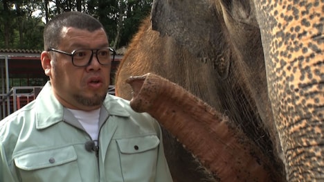 フジテレビ系「坂上どうぶつ王国」のコーナー「どうぶつエサやり係」より。(c)フジテレビ