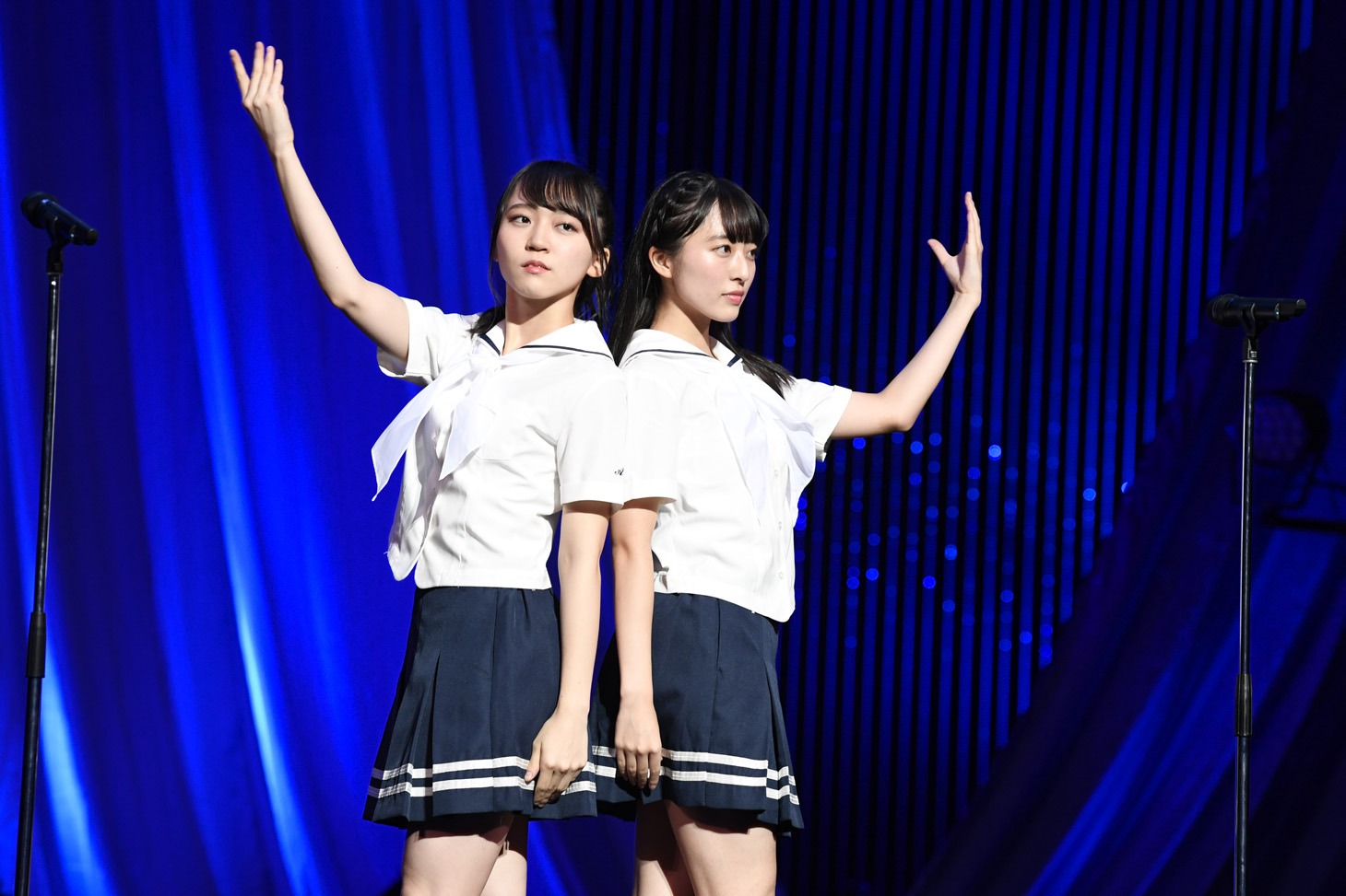 土路生優里と今村美月。(c)STU