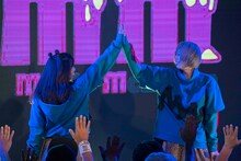 Malcolm Mask McLaren「新体制お披露目FREEライブ」の様子。（写真提供：エイジアプロモーション）