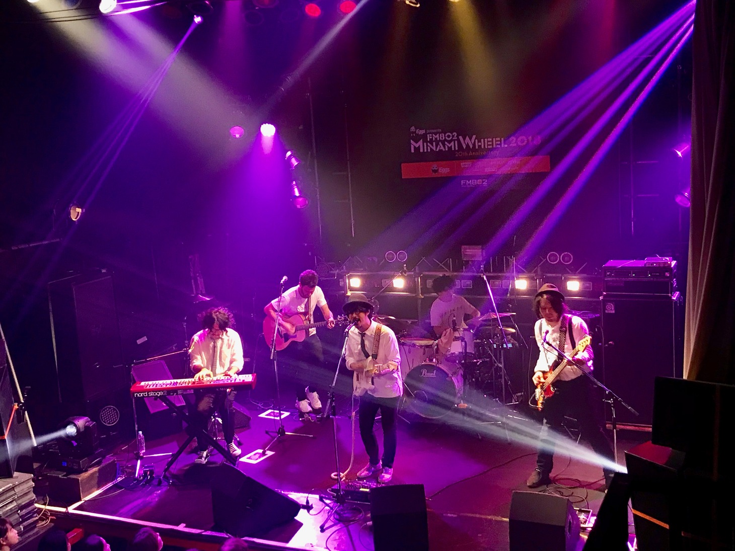 THE CHARM PARK「Eggs presents FM802 MINAMI WHEEL 2018」出演時の様子。（写真提供：エイベックス）