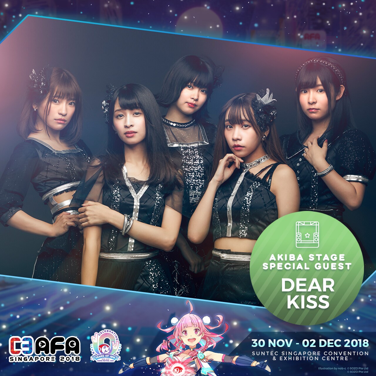 DEAR KISSシンガポール「AFA」に出演決定、初の海外ファンツアーも